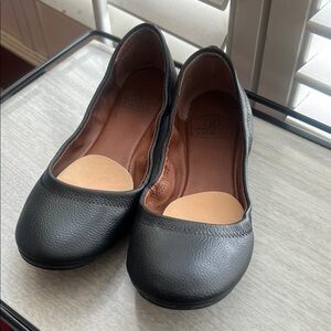 Lucky Brand Black Leather Women's Flats